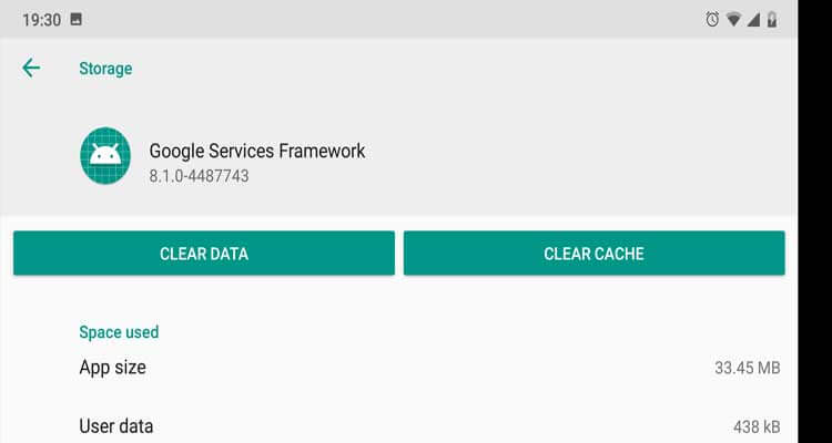 В приложении google services framework произошла ошибка что делать