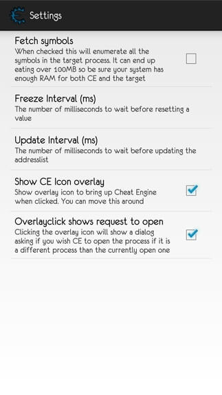 Cheat Engine 6.5.2 APK- Download