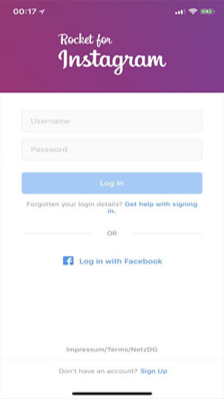 rocket for instagram android download