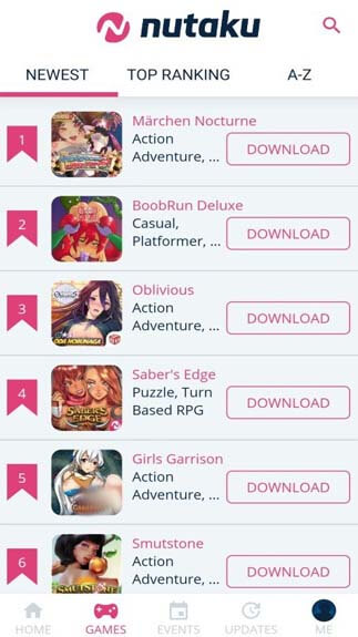 nutaku app store